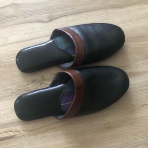 Vintage Black and Brown Men's Loafers